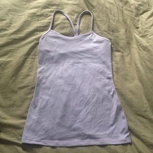 Lululemon light purple power y tank
